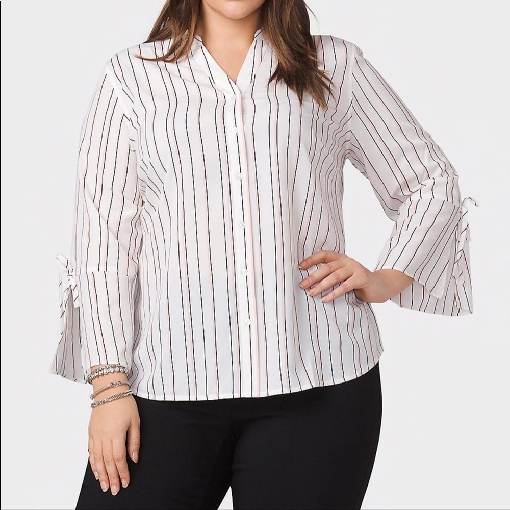 Dress Barn - Striped Blouse - NWOT - Size: 3X